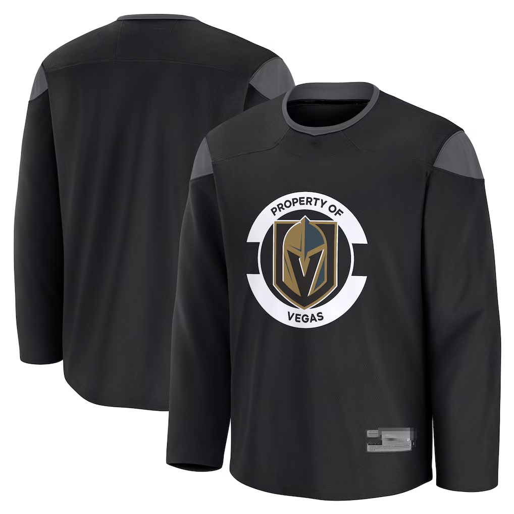Blackjersey VG.Knights Black Practice Jerseys
