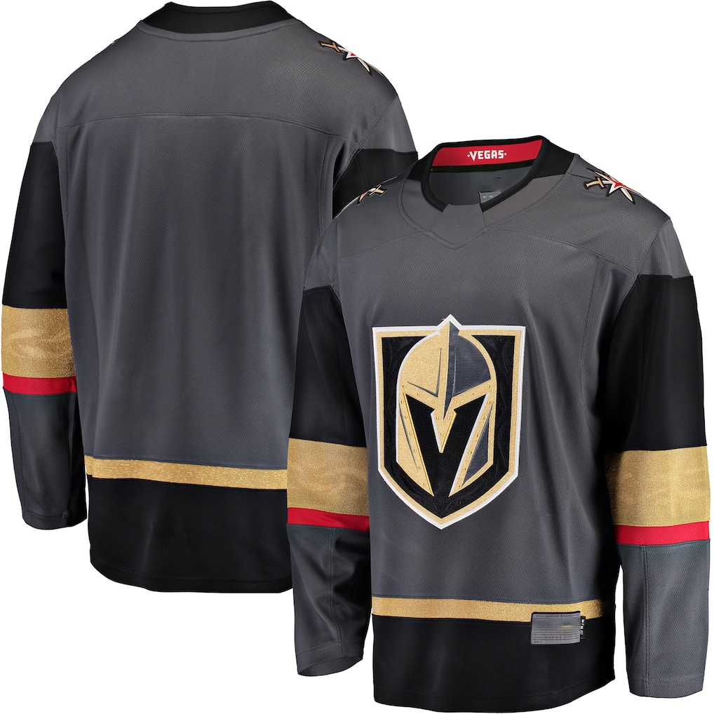 Blackjersey VG.Knights Gray Breakaway Alternate Jerseys