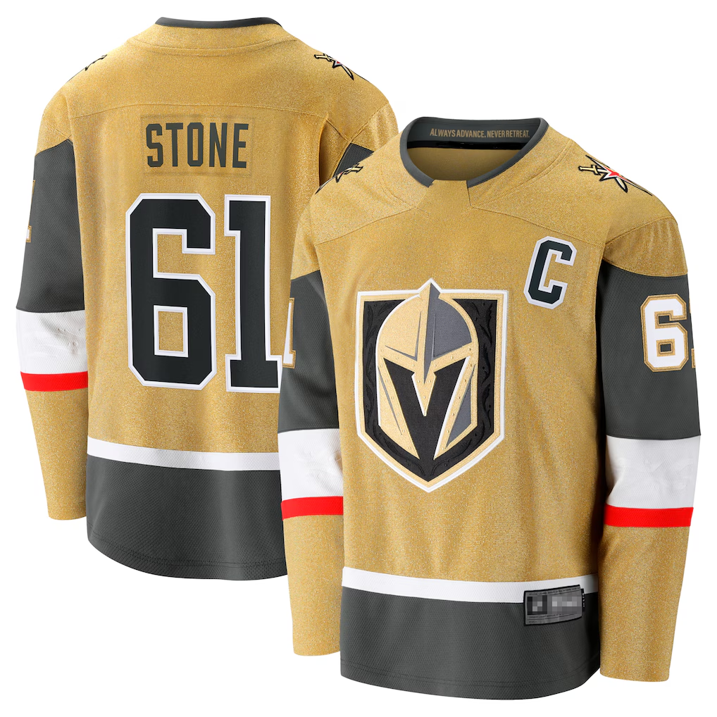 Blackjersey VG.Knights #61 Mark Stone Gold Home Breakaway Jerseys