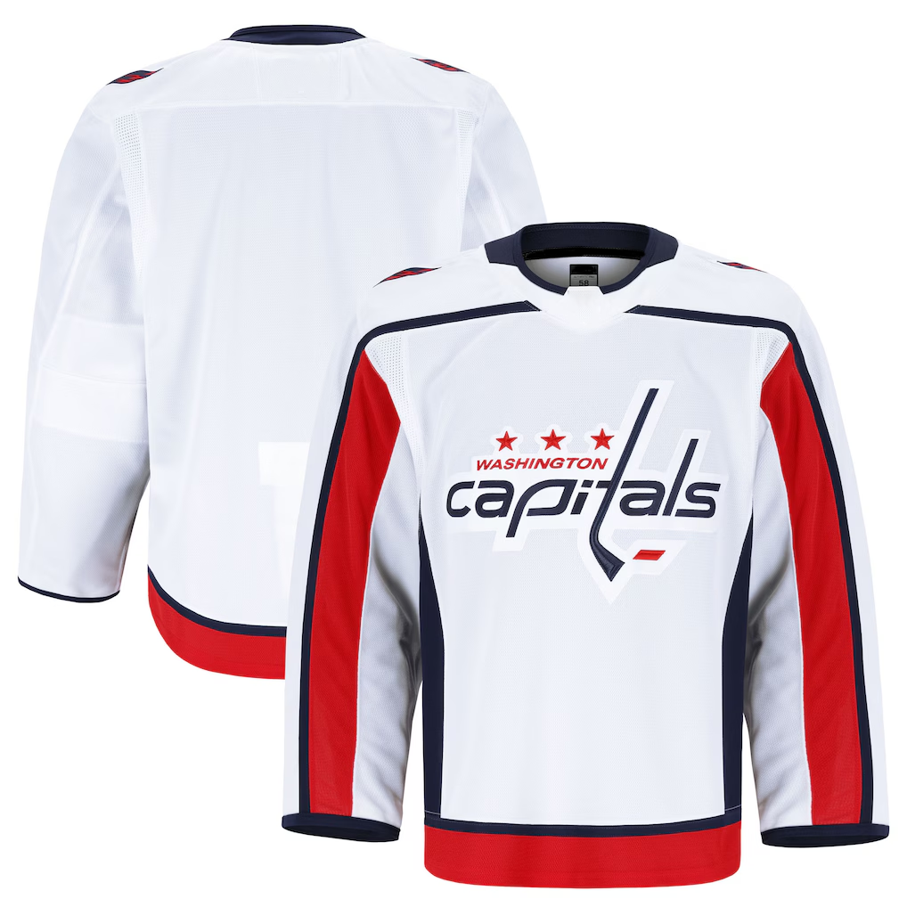 Blackjersey W.Capitals White Away Authentic Pro Jerseys
