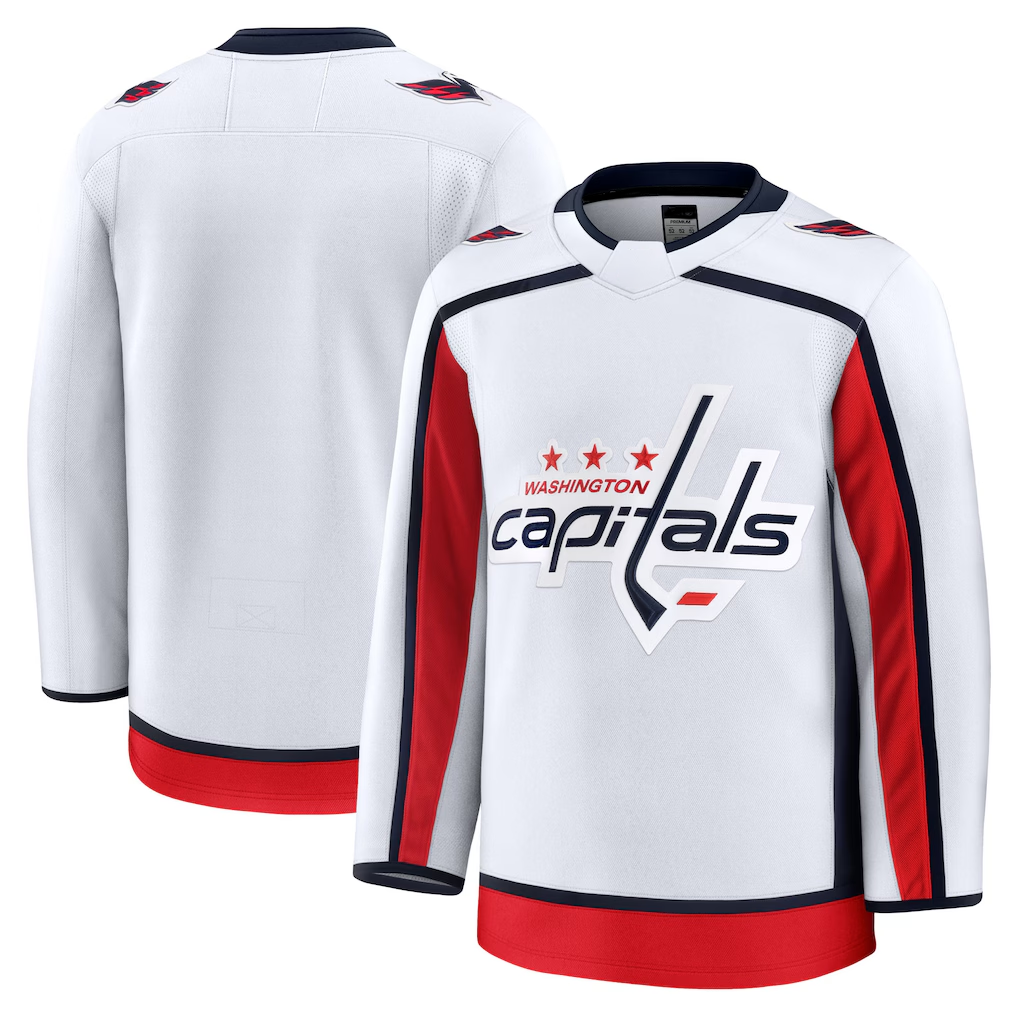 Blackjersey W.Capitals White Away Premium Jerseys