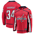 Blackjersey W.Capitals #34 Justin Sourdif Red Home Breakaway Jerseys