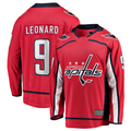 Blackjersey W.Capitals #9 Ryan Leonard Red Home Breakaway Jerseys