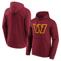 Blackjersey W.Commanders Burgundy LOGO Pullover Hoodies Game Blank Player Stitched Jerseys