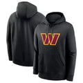 Blackjersey W.Commanders Gray Pullover Hoodies Game Blank Player Stitched Jerseys