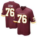 Blackjersey W.Commanders #76 Sam Cosmi Player Burgundy Team Color Home Game Stitched Jerseys