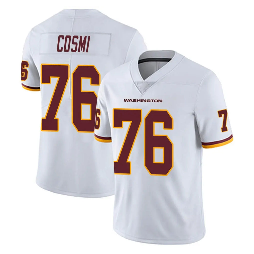 Blackjersey W.Commanders #76 Sam Cosmi Player White Limited Vapor Untouchable Home Game Stitched Jerseys