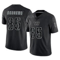 Blackjersey W.Commanders #85 Chig Okonkwo Player Black Limited Reflective Home Game Stitched Jerseys