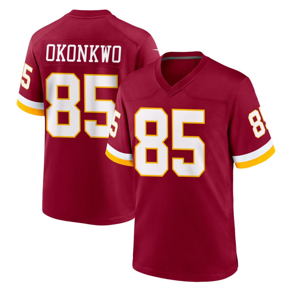 Blackjersey W.Commanders #85 Chig Okonkwo Player Burgundy Game Home Stitched Jerseys