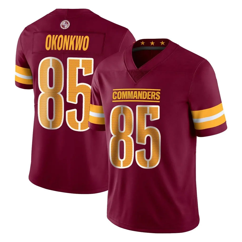 Blackjersey W.Commanders #85 Chig Okonkwo Player Burgundy Limited Vapor Home Game Stitched Jerseys