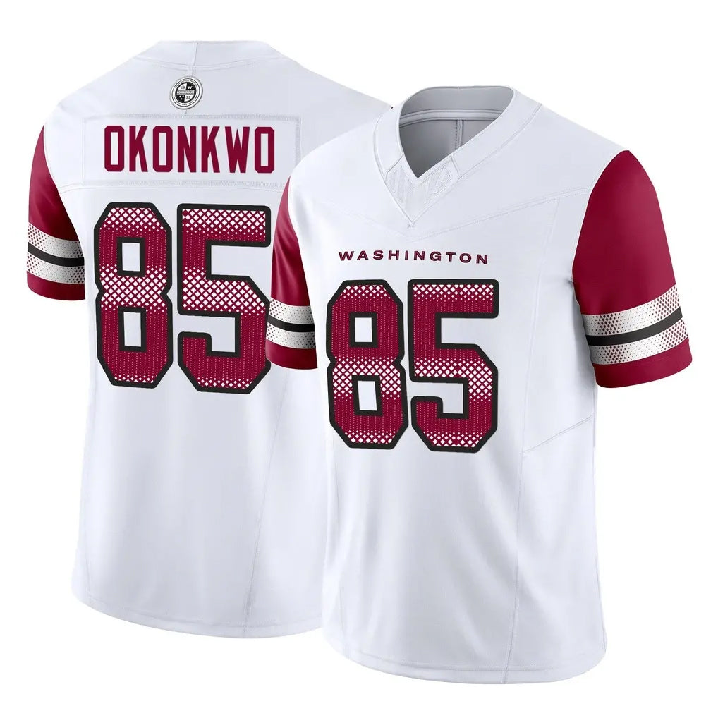 Blackjersey W.Commanders #85 Chig Okonkwo Player White Vapor F.U.S.E. Limited Home Game Stitched Jerseys