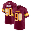 Blackjersey W.Commanders #90 Charles Omenihu Player Burgundy Home Game Stitched Jerseys