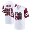 Blackjersey W.Commanders #90 Charles Omenihu Player White Game Home Stitched Jerseys