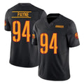 Blackjersey W.Commanders #94 Daron Payne Player Black Limited Vapor F.U.S.E. Home Game Stitched Jerseys