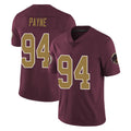 Blackjersey W.Commanders #94 Daron Payne Player Burgundy Alternate Vapor Untouchable Home Game Stitched Jerseys