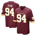 Blackjersey W.Commanders #94 Daron Payne Player Burgundy Team Color Home Game Stitched Jerseys