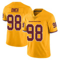 Blackjersey W.Commanders #98 Odafe Oweh Player Gold Limited Color Rush Home Game Stitched Jerseys