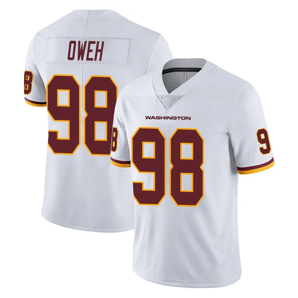 Blackjersey W.Commanders #98 Odafe Oweh Player White Limited Vapor Untouchable Home Game Stitched Jerseys