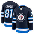 Blackjersey W.Jets #81 Kyle Connor Navy Home Premium Jerseys