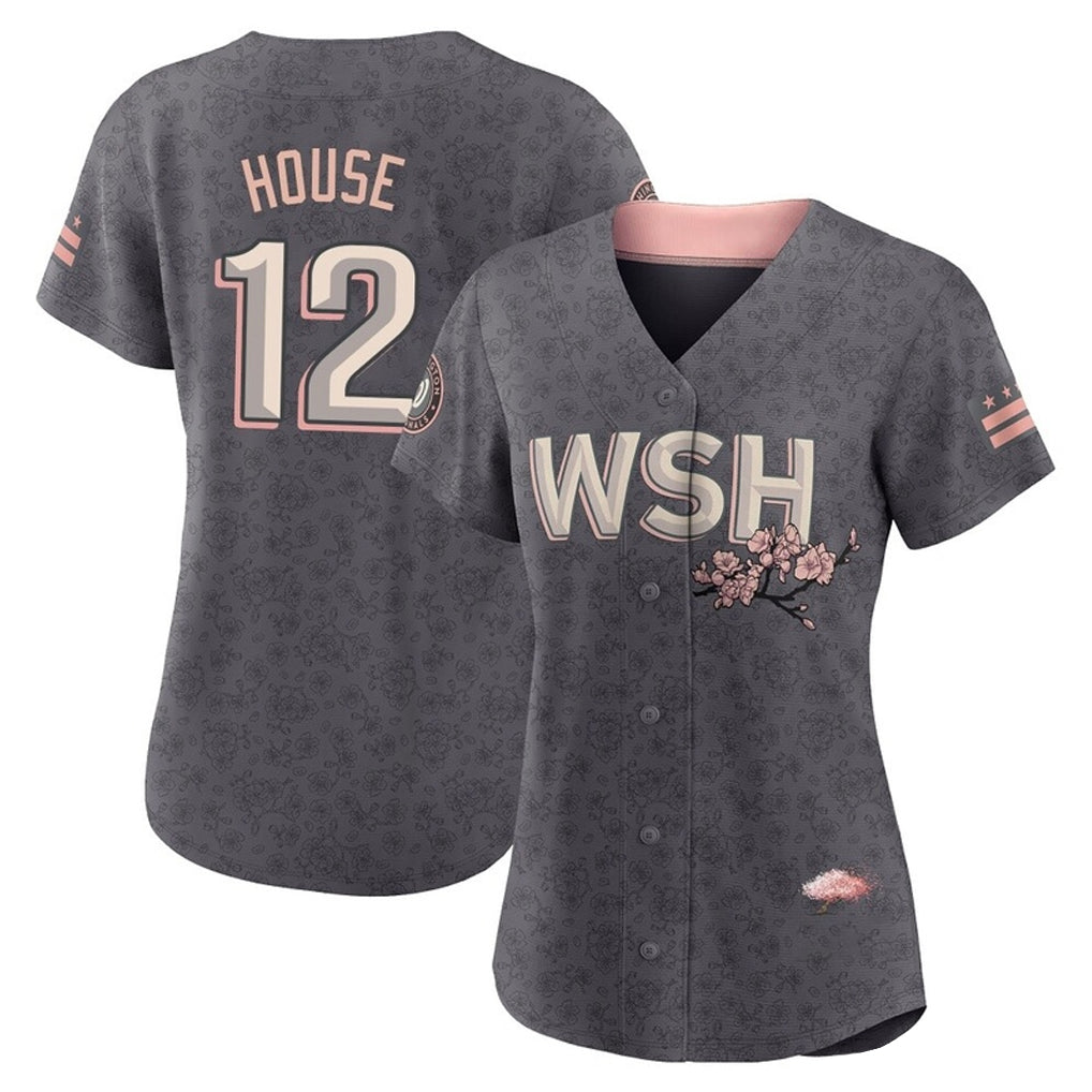 Blackjersey W.Nationals #12 Brady House Player Gray City Connect Stitched Jerseys