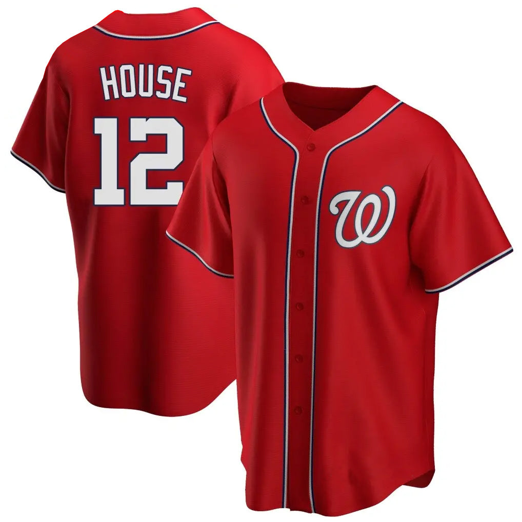 Blackjersey W.Nationals #12 Brady House Player Red  Alternate Game Stitched Jerseys