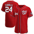 Blackjersey W.Nationals #24 Cade Cavalli Player Red Alternate Elite Stitched Jerseys