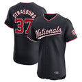 Blackjersey W.Nationals #37 Stephen Strasburg Player Navy Elite Stitched Jerseys