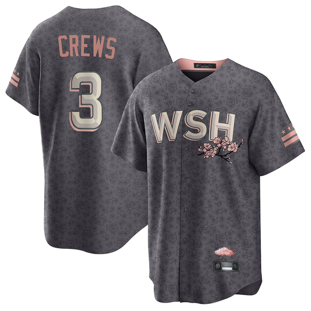 Blackjersey W.Nationals #3 Dylan Crews Player City Connect Stitched Jerseys
