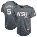 Blackjersey W.Nationals #5 CJ Abrams Player Charcoal City Connect Limited Stitched Jerseys