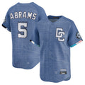 Blackjersey W.Nationals #5 CJ Abrams Player Blue City Connect Limited Stitched Jerseys