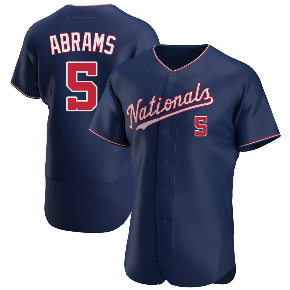 Blackjersey W.Nationals #5 CJ Abrams Player Navy Alternate Elite Stitched Jerseys
