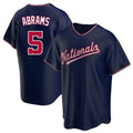 Blackjersey W.Nationals #5 CJ Abrams Player Navy Blue Replica Game Stitched Jerseys