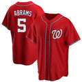 Blackjersey W.Nationals #5 CJ Abrams Player Red Replica Alternate Game Jerseys