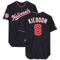 Blackjersey W.Nationals #8 Carter Kieboom Player Navy Home Game Stitched Jerseys