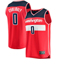 Blackjersey W.Wizards #0 Bilal Coulibaly Red Fast Break Replica Jerseys - Icon Edition