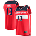 Blackjersey W.Wizards #13 Jordan Poole Red Fast Break Player Jerseys - Icon Edition