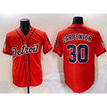 Blackjersey Detroit Tigers #30 Kerry Carpenter Orange  With Patch Vapor Premier Limited Stitched Jersey
