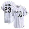 BlackjerseyColorado Rockies #23 Kris Bryant White-Purple  Replica Player Jersey