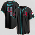 BlackjerseyArizona Diamondbacks #4 Ketel Marte Black  2024 Cool Base Stitched Jersey