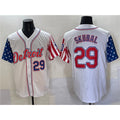 Blackjersey Detroit Tigers #29 Tarik Skubal White  2025 Memorial Day Vapor Premier Limited Stitched Jersey