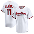 BlackjerseyCleveland Guardians #11 Jose Ramirez White  Home Limited Stitched Jersey