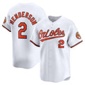 BlackjerseyBaltimore Orioles #2 Gunnar Henderson White  Home Limited Player Jersey