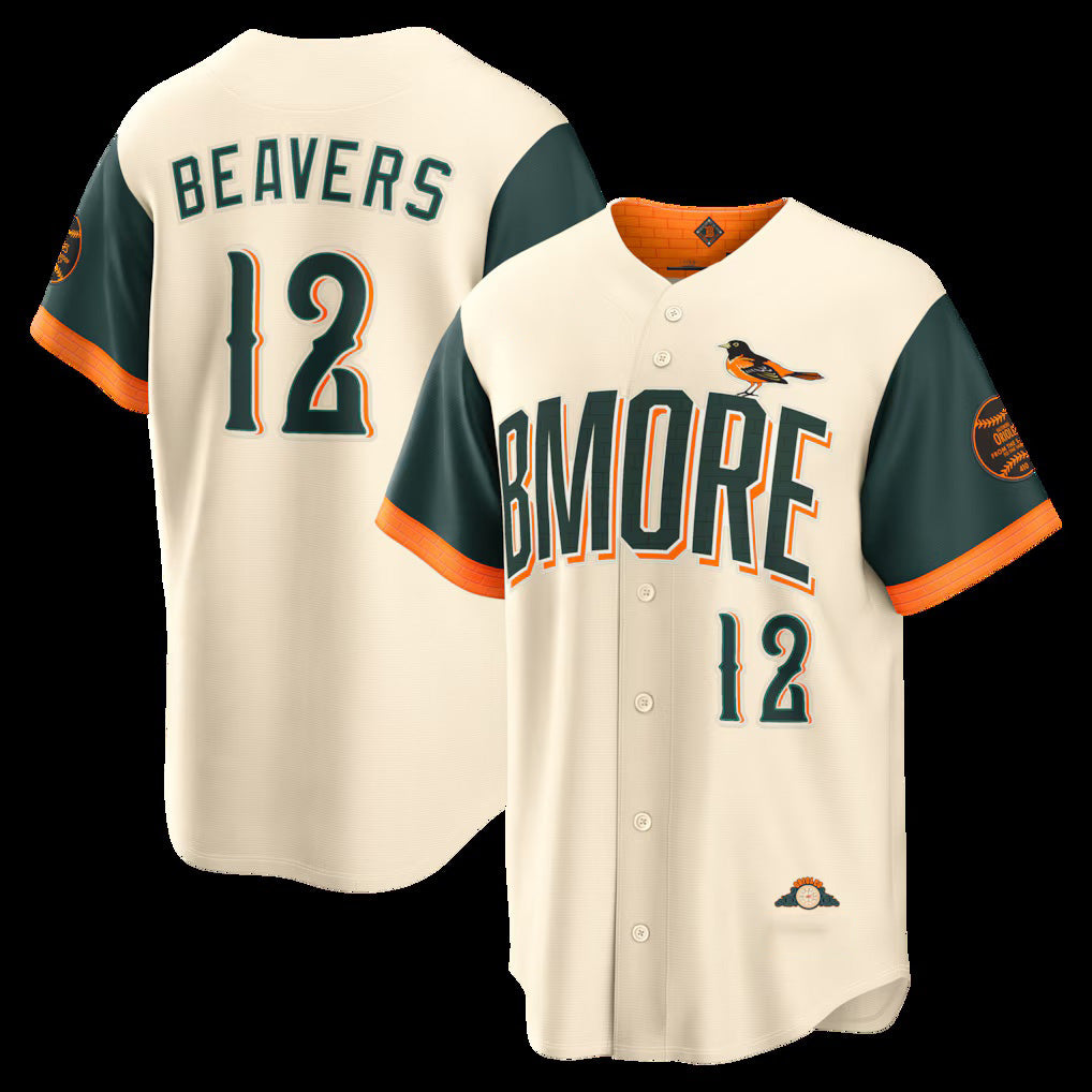BlackjerseyBaltimore Orioles #12 Dylan Beavers Natural  2026 City Connect Stadium Jersey