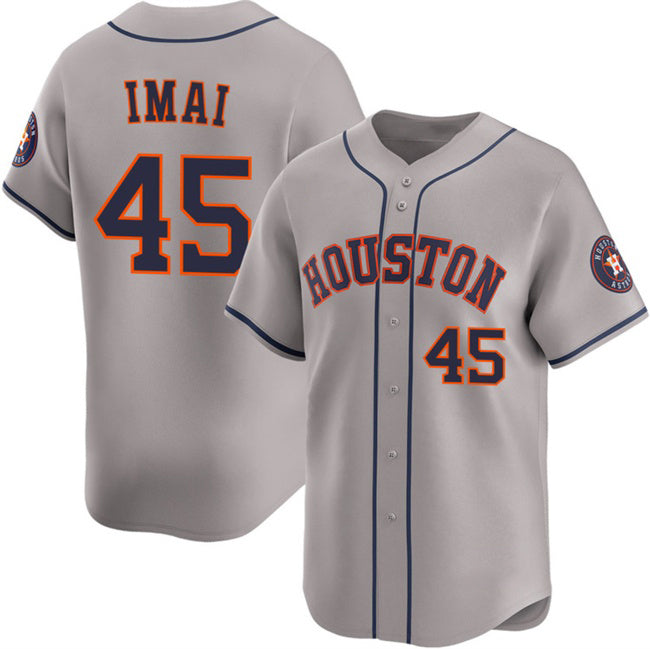 Blackjersey Houston Astros #45 Tatsuya Imai Grey  2026 Limited Stitched Jersey