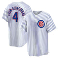 BlackjerseyChicago Cubs #4 Pete Crow-Armstrong White  Home Replica Jersey