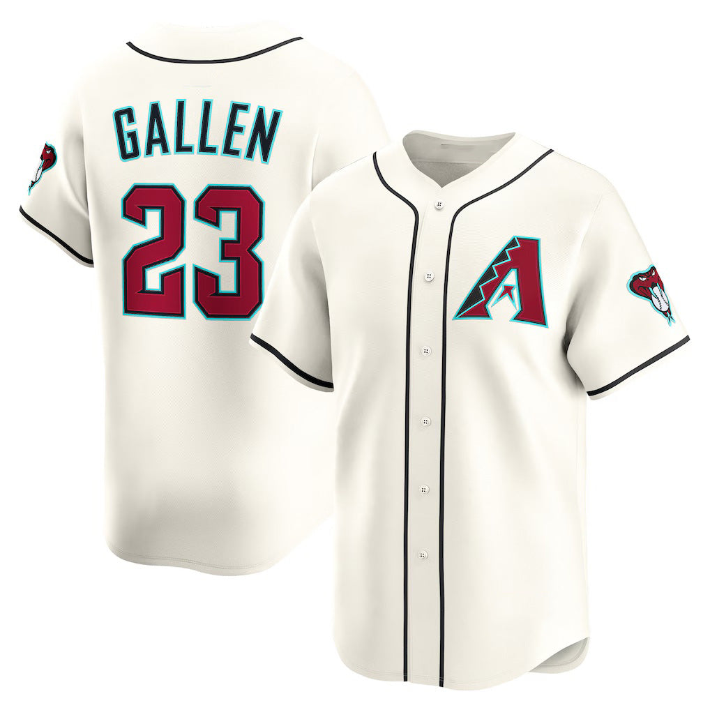 BlackjerseyArizona Diamondbacks #23 Zac Gallen Cream  Home Limited Player Jersey