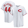 Blackjersey Cincinnati Reds #44 Elly De La Cruz White  Alternate 2 Replica Jersey