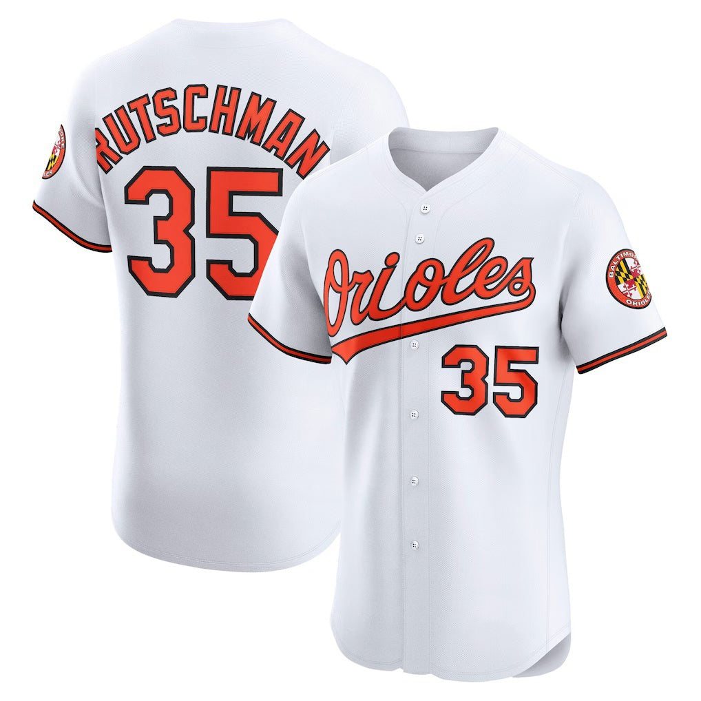 BlackjerseyBaltimore Orioles #35 Adley Rutschman White  Home Elite Jersey