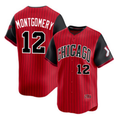 Blackjersey Chicago White Sox #12 Colson Montgomery Red Black  2025 City Connect Limited Stitched Jersey