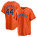 Blackjersey Houston Astros #44 Yordan ¨¢lvarez Orange  Alternate Replica Player Jersey